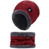 Bluelander Gorros para Invierno con Bufanda Hombre y Mujer, Conjunto