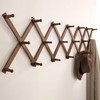 SKOLOO Hat Rack for Wall with 20 Hooks, Solid Wooden,