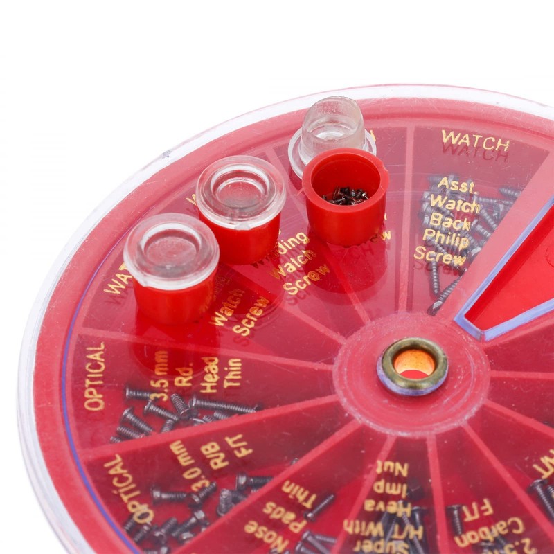 250pc Eyeglass & Watch Pipe Screw Repair Kit