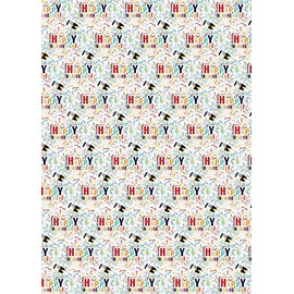 Party Angels 2 Sheets 2 Tags Happy Retirement Champagne Bottle Design Wrapping Paper Leaving Party Gift Wrap Paper Male/Female/Unisex Multi Colour (PA)