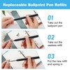 OSDUE 24 Set Replaceable Metal Ballpoint Pen Refills with Spring,
