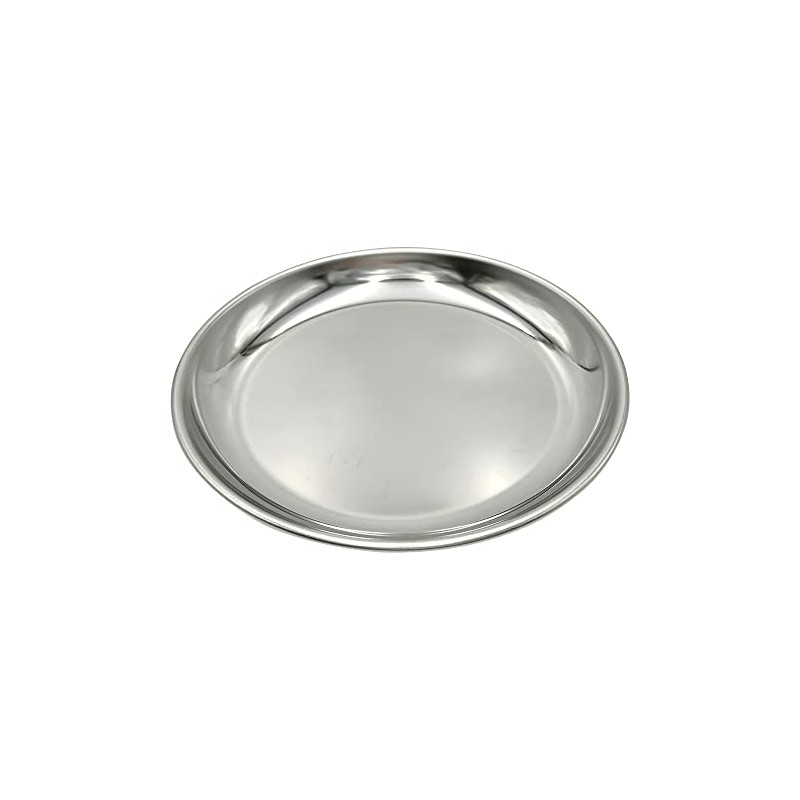 AG Market Round Plate, 5.5 inches (14 cm), 18-0 Stainless