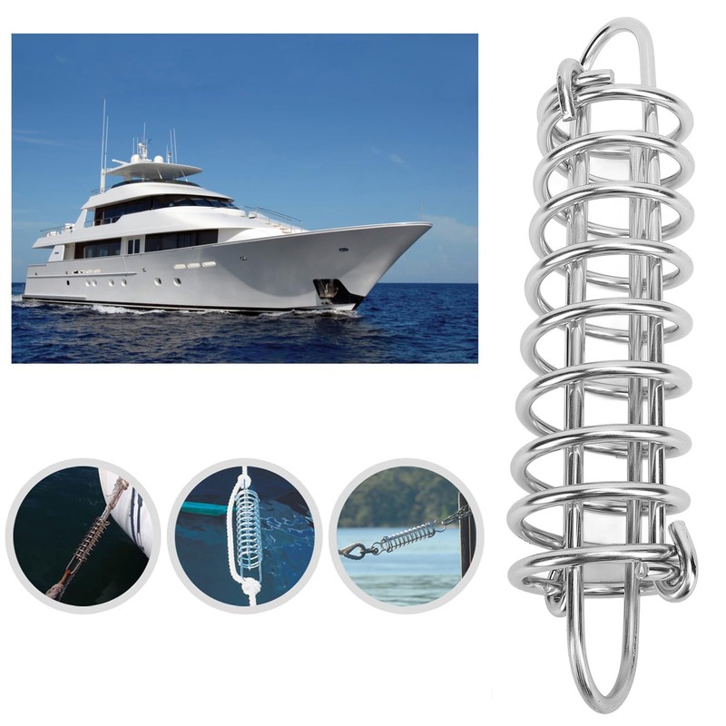 Mooring Spring Stainless Steel Marine Anchor Line Damper Snubber Spring