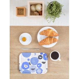 Kaunste Sunnuntai Blue Wooden Tray 10.6 x 7.9 inches (27 x 20 cm)