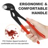 Kowsinde 3-Piece Groove Joint Pliers Set, Adjustable Water Pump Pliers,
