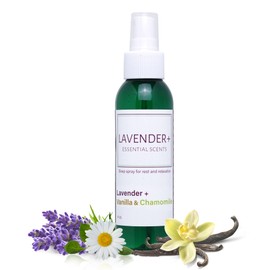 Lavender Sleep Spray for Pillows - Vanilla & Chamomile Pillow Spray with Amethyst and Reiki - Natural Aromatherapy Mist for Linens, Pajamas, Pillows - Calming Sleep Spray for Adults and Kids - 4oz