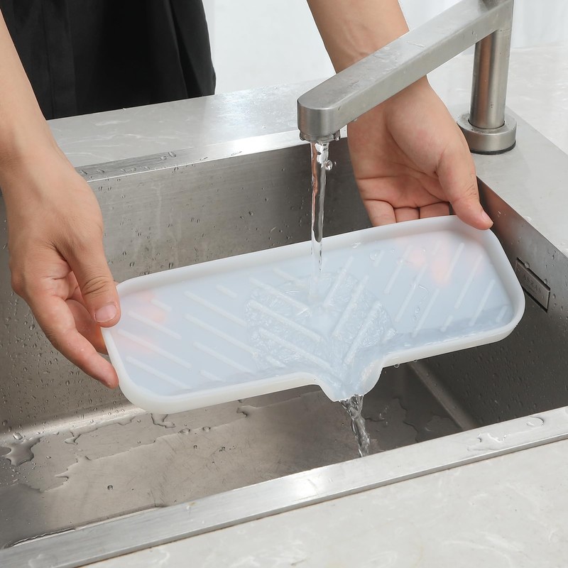 MicoYang Silicone Bathroom Soap Dishes with Drain Spout-Bathroom and Kitchen