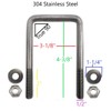 EZ Loader 1/2""-13 x 3-1/8"" x 4-3/8"" 304 Stainless Steel