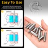 Hilitchi 60PCS Dowel Pin M6 M8 M10 304 Stainless Steel