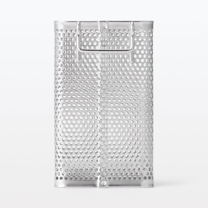 MUJI MCC64A2S Stainless Steel Cutlery Stand, Silver, Small