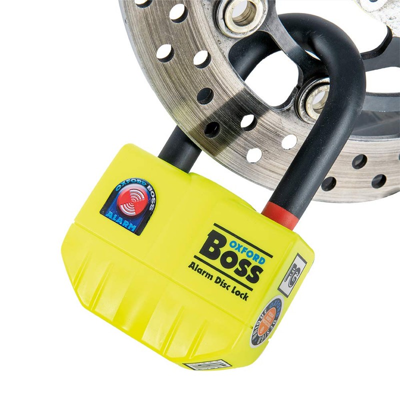 Oxford Boss Alarm disc lock- 14mm Yellow