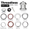 WFS NV.58 1-1/8 Inch CNC Threadless Headset with Top Cap,