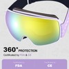 Odoland Kids Ski Goggles, Snowboard Goggles for Youth Skiing Age