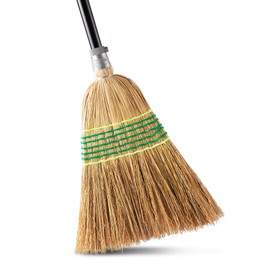 Yocada Heavy-Duty Broom Corn Broom Outdoor Commercial Indoor for Courtyard Garage Lobby Mall Market Floor Home Office Leaves Stone Dust Rubbish 59.8inch