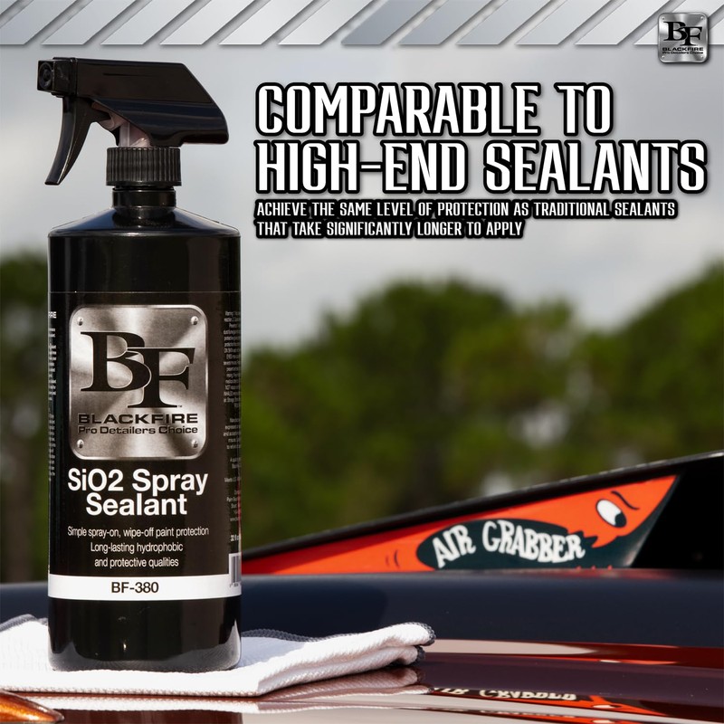 Blackfire SiO2 Spray Sealant BF-380 - Quick Spray-On, Wipe-Off Protection,