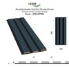 HEXIM Acoustic Panels Sample Piece - Flexible Slat Wall, Wood