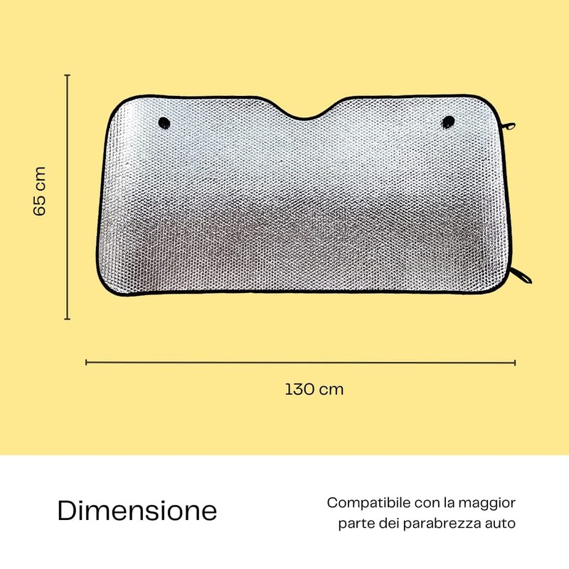 Autozubehör für Innenräume, selbstklappbar, reflektierend, gegen UV-Strahlen, 130 x 65