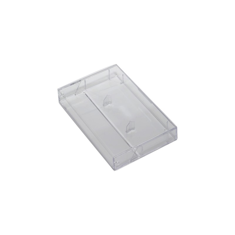 Oval Multimedia Cassette Tape Storage Standard Plastic Case 1 Clear