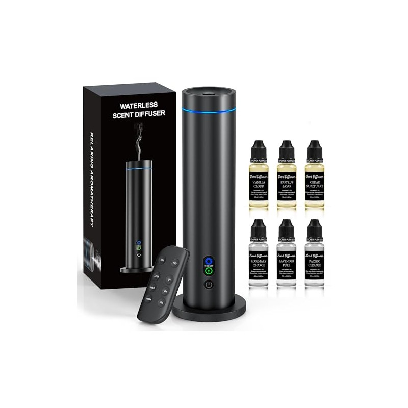 Waterless Diffuser, 1000 Sq.Ft Coverage, Essential Oil Diffuser– Plug-in Only,