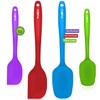 Walfos Silicone Spatula Set of 4(600°F）,Heat Resistant Kitchen Silicone Scraper