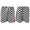Summer Breathable Beach Shorts Men Black White Plaid Fashionable Casual
