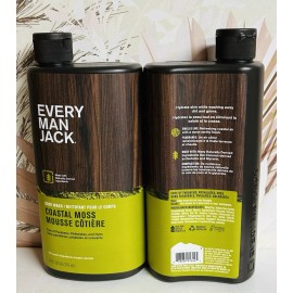 Every Man Jack 2-Pack Every Man Jack ~ Coastal Moss Body Wash For Men 24 fl oz Each