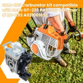 BOSRUIDA PAS225 SRM225 PE225 GT225 Carburetor Compatible with Echo A021001692 A021001690 RBK93 SRM225I SRM225SB SRM225U GT225I GT225L GT225SF PPF225 SHC225 SHC225S Trimmer Weedeater
