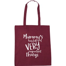 Hippowarehouse Mummy's Bag Full of Very Important Things Tote Shopping Gym Beach Bag 42cm x38cm, 10 litres