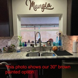 Mangia-Laser Cut Mangia Sign
