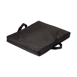 DMI Reversible Gel Foam Comfort Seat Cushion for Soft and Firm Support on Standard Chairs, Office Chairs and Wheelchairs, Removable Waterproof Oxford Nylon Cover, 16 x 18 x 2 Inches, Black