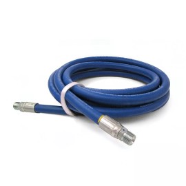 Generic Connector Hose, 24′ x 3/8", Blue 1-Wire, 3000 PSI, Durable Oil Resistant
