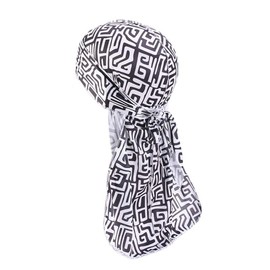 Xinqiao 3 Pcs Unisex Silky Durags Headwrap Headscarf Soft Cap for Hair Waves (Set C)