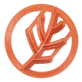 AJT MINI SIZE FALL LEAF DESIGN CONCHA COOKIE CUTTER MEXICAN SWEET BREAD STAMP PR4905