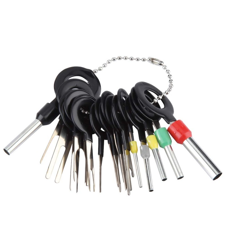 Auto Terminals Removal Tool Set, 18 Pieces Terminal Ejector Kit,