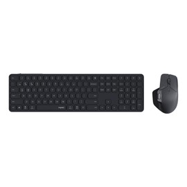 Rapoo 9560M Wireless Keyboard and Mouse Combo, Blade-Series E9550L 110-Key Ultra-Thin Keyboard and MT760SE Wireless Mouse, Support 4 Devices, Quiet, USB-C, Rechargeable, for Windows/Mac/Linux/Chrome
