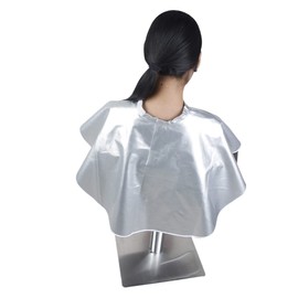 LALAFINA Hair Dyeing Apron Lightweight Salon Cape for Hair Treatments Unisex Design Large Easy to Clean White