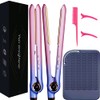 Hair Straightener and Curler,Nano Titanium Ceramic Flat Iron with Argan
