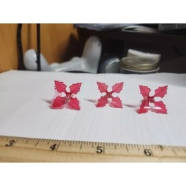 Unbranded 25 Holly - Medium Bulbs For Ceramic Christmas Tree Lights -red