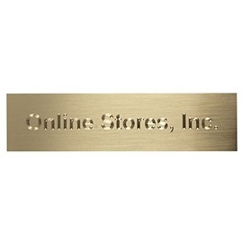 Blank Brass Engraving Plate 1.5in x 6in (3 PK)