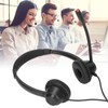 RJ9 Phone Headset Built in HD Microphone Binaural Office Headset