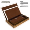 Decorative Books with White Faux Leather,Decorative Book Box for Home