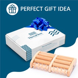 Theraflow Foot Roller for Plantar Fasciitis Relief | Feet Massage Gift for Women and Men | Foot Massager for Neuropathy, Reflexology and Deep Tissue Muscle Massage | Relaxing Gifts for Mom and Dad