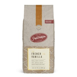 PapaNicholas Coffee Whole Bean Coffee, French Vanilla, 10 Ounce