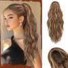 Sofeiyan Ponytail Hairpiece with Drawstring, Wavy Curly Ponytail Extension, 45