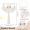 ACRNIGHEET DIY Owl Macrame Kit with Instruction Handmade White Owl