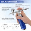 Master Airbrush Powerful Cordless Handheld Acrylic Paint Airbrushing System with