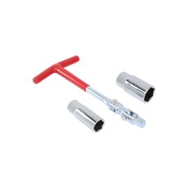 GZZTORES Spark Plug Socket Wrench T-Handle 5/8 Inch (16mm) and 13/16 Inch(21mm) Spark Plug Socket Wrench Remover Installer Tool for Motorcycles, Lawn mowers and Small Motor Vehicles, etc