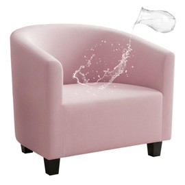 Barrel Chair Cover Stretch Club Chair Slipcover Water Repellent