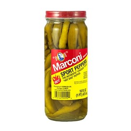 Marconi Hot Sport Peppers, 16 Ounce