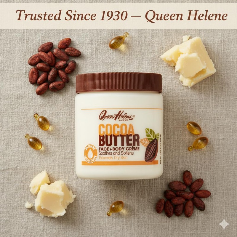 Queen Helene Cocoa Butter Face & Body Cream – Extra